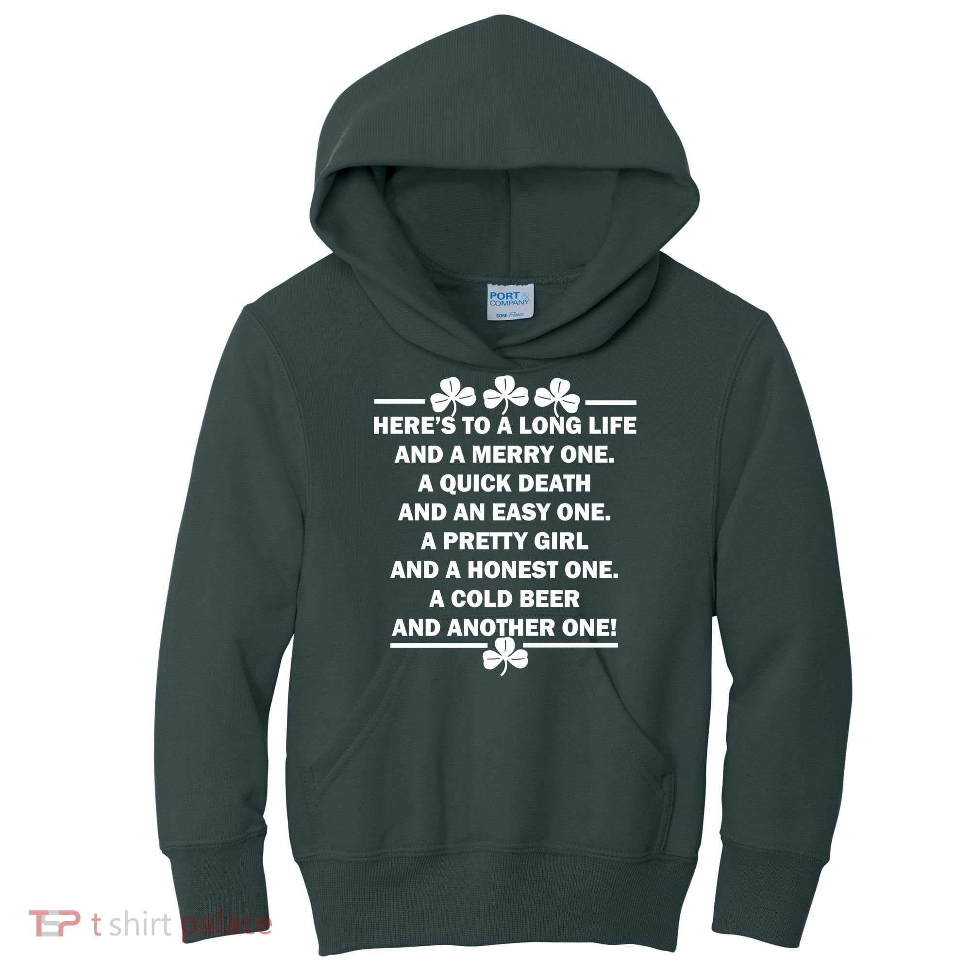 St. Patrick's Day Cold Beer Toast Kids Hoodie