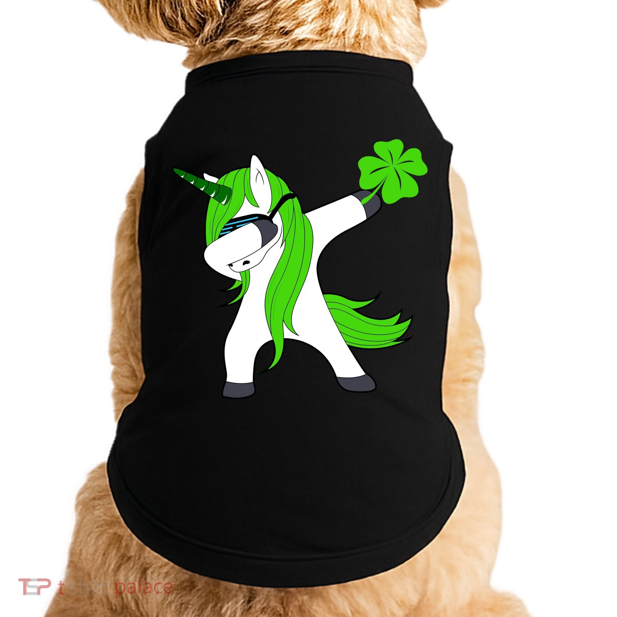 St. Patrick's Day Dabbing Irish Unicorn Doggie Tank