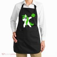 St. Patrick's Day Dabbing Irish Unicorn Apron thumb 2