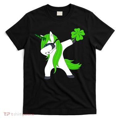 St. Patrick's Day Dabbing Irish Unicorn T-Shirt