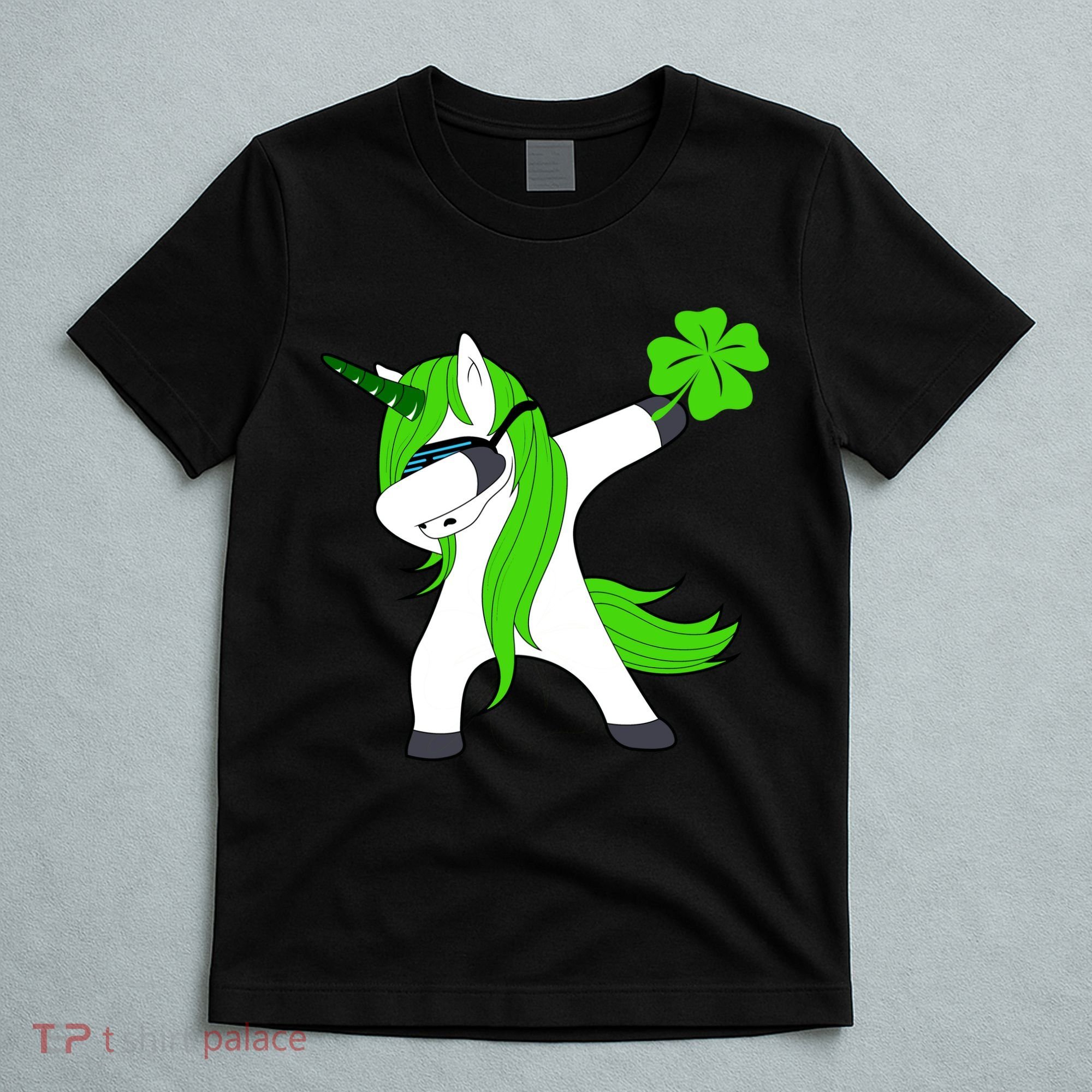 St. Patrick's Day Dabbing Irish Unicorn T-Shirt