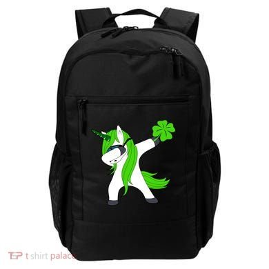 St. Patrick's Day Dabbing Irish Unicorn Backpack