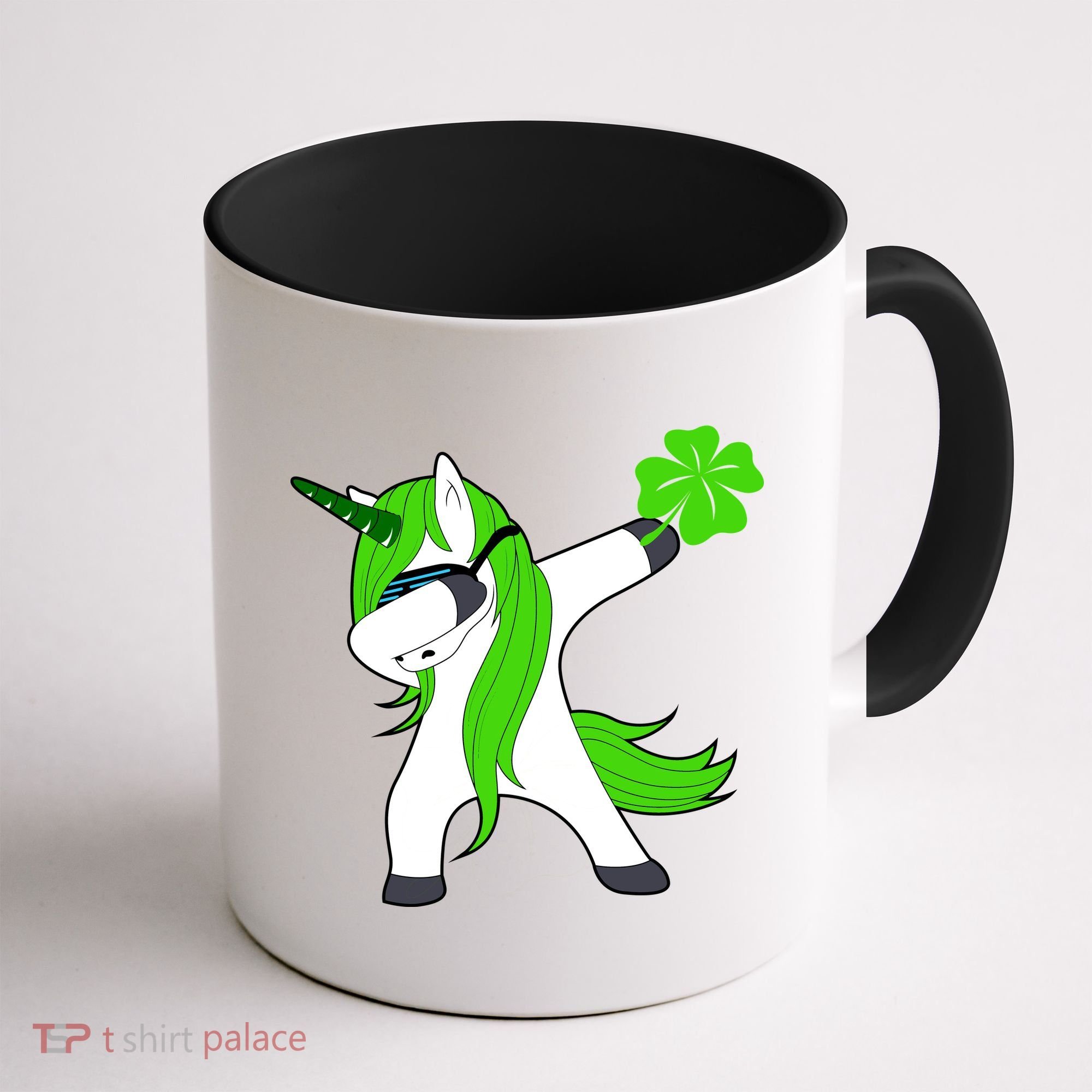 St. Patrick's Day Dabbing Irish Unicorn Coffee Mug