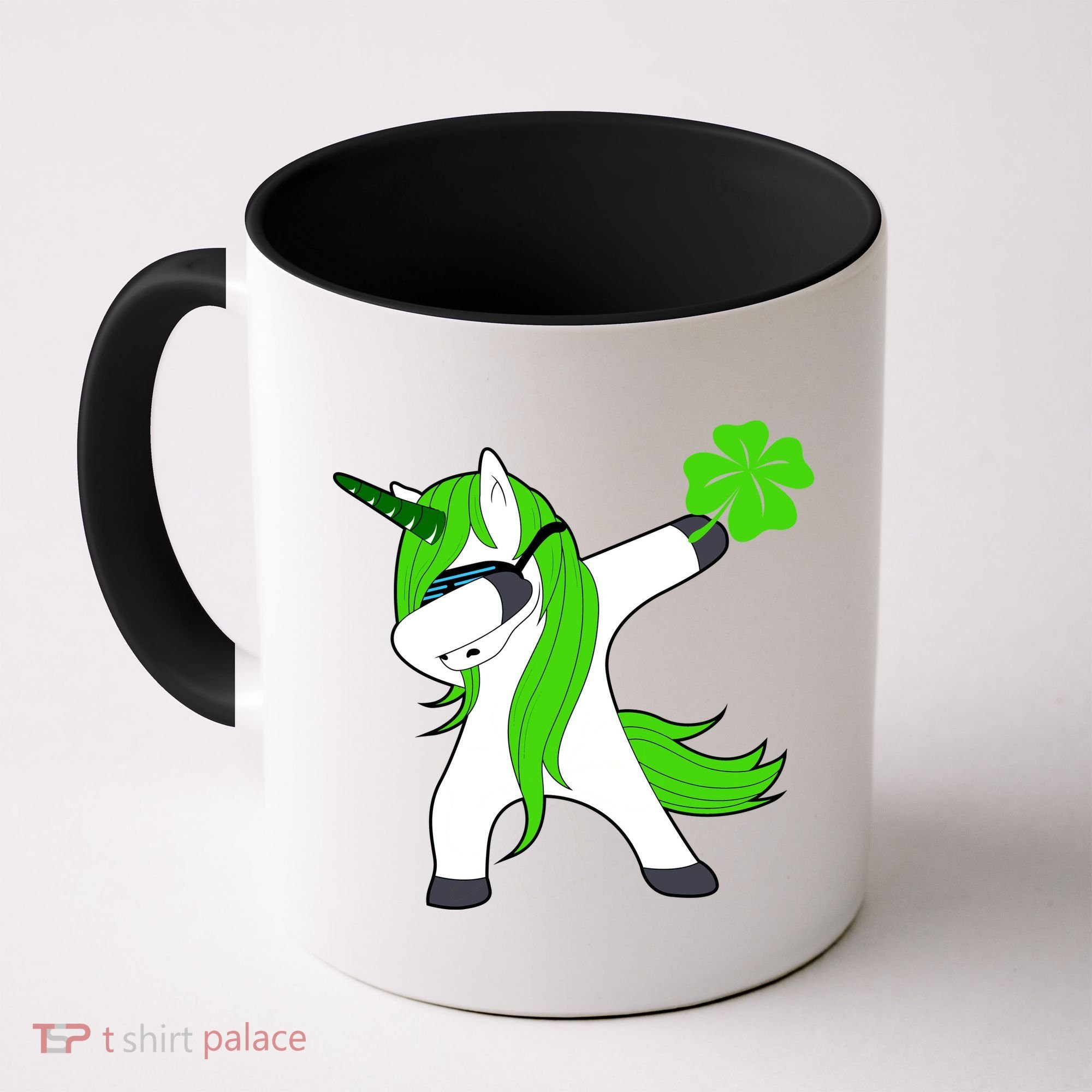 St. Patrick's Day Dabbing Irish Unicorn Coffee Mug