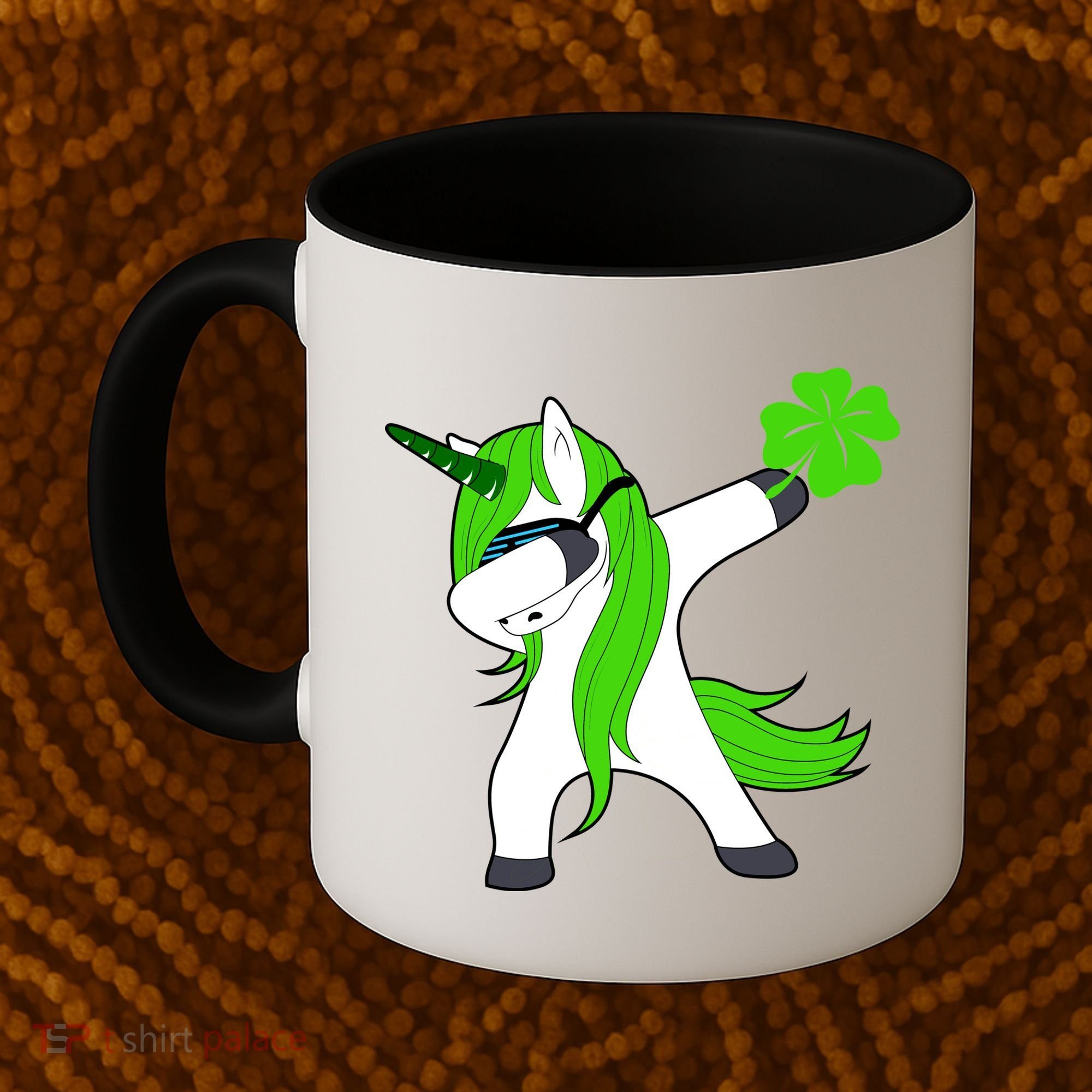 St. Patrick's Day Dabbing Irish Unicorn Coffee Mug