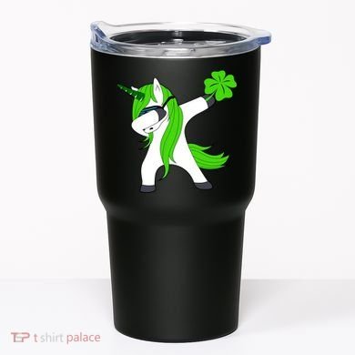 St. Patrick's Day Dabbing Irish Unicorn Tumbler