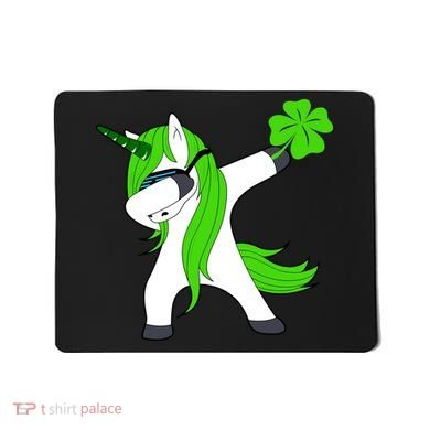 St. Patrick's Day Dabbing Irish Unicorn Mousepad