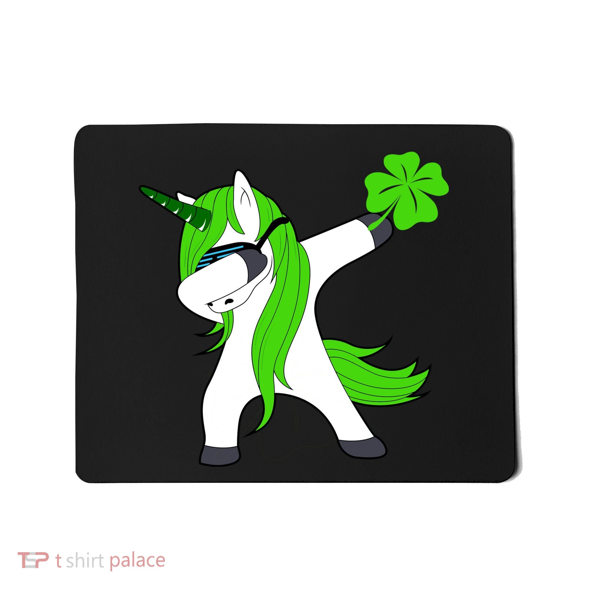 St. Patrick's Day Dabbing Irish Unicorn Mousepad