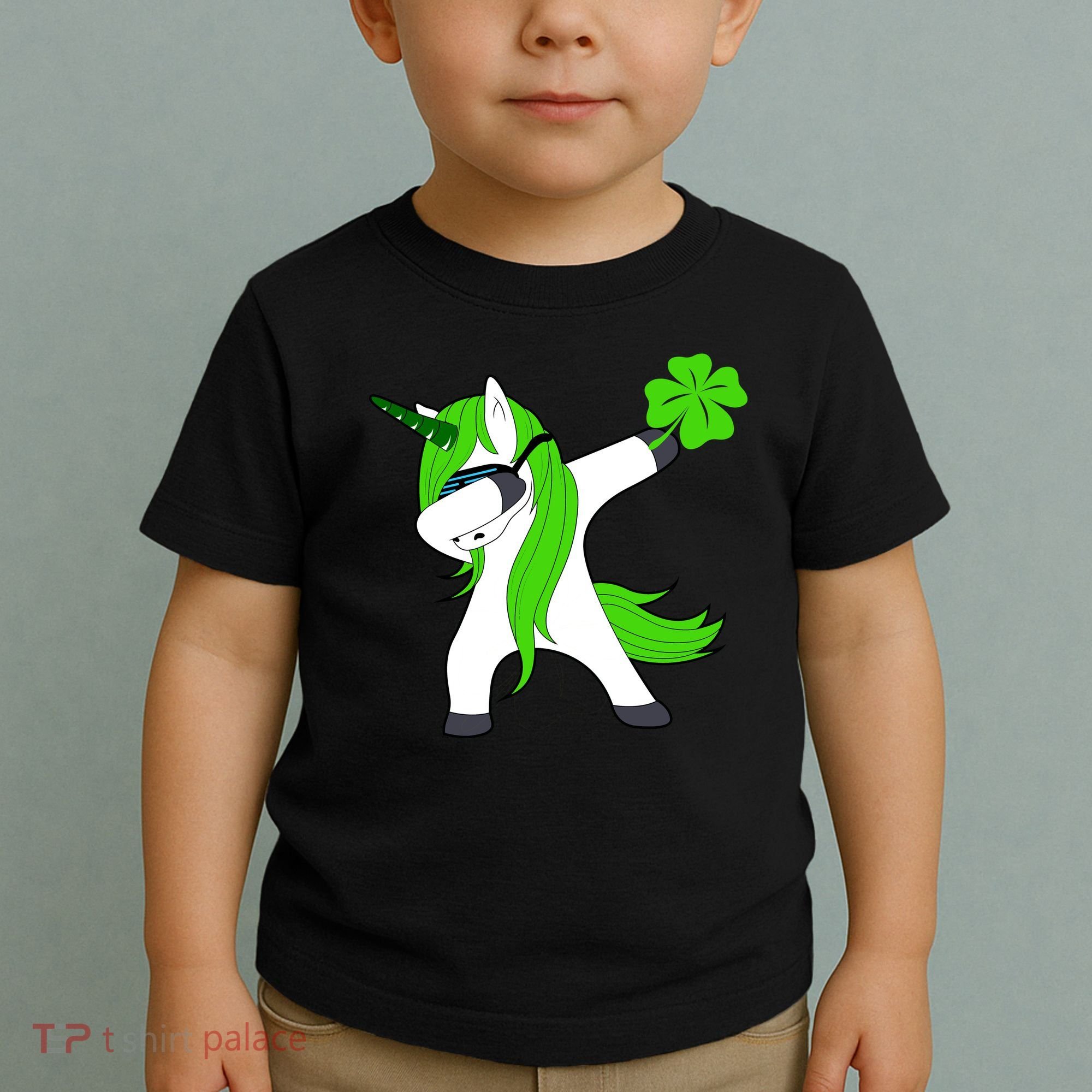 St. Patrick's Day Dabbing Irish Unicorn Toddler T-Shirt