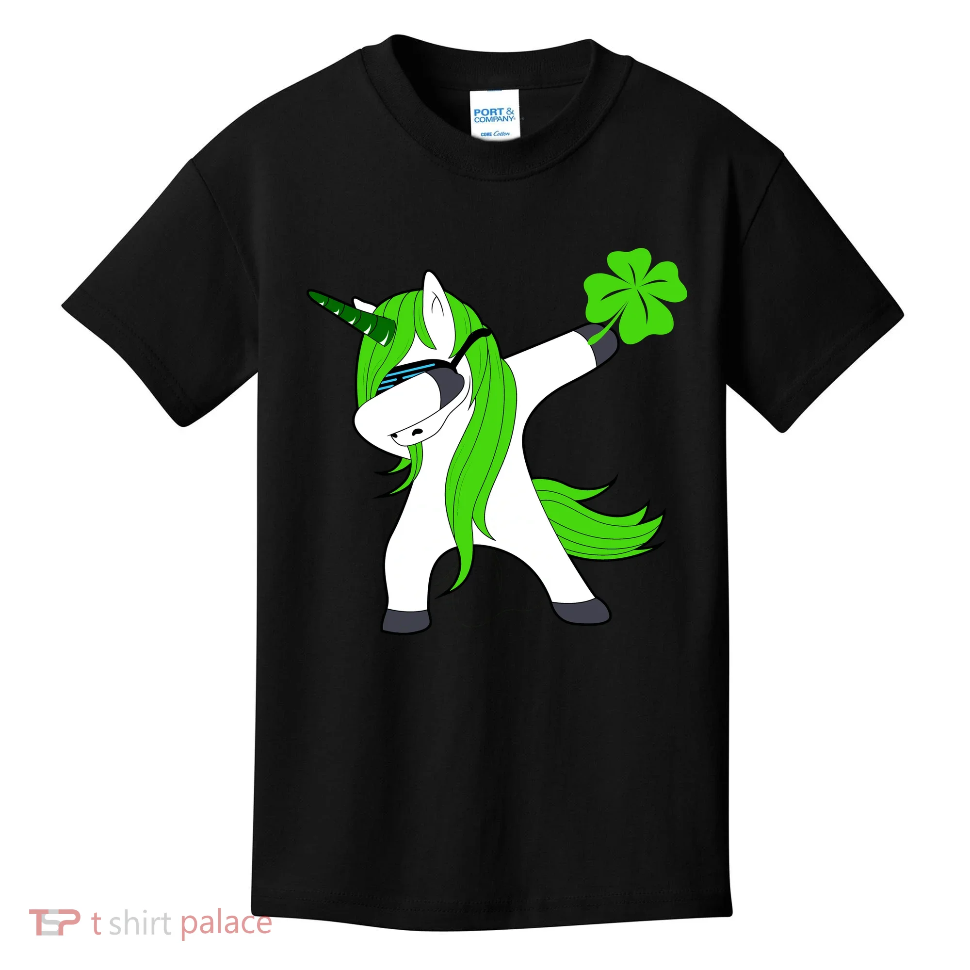 St. Patrick's Day Dabbing Irish Unicorn Kids T-Shirt