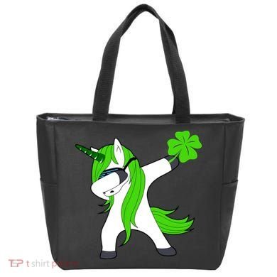 St. Patrick's Day Dabbing Irish Unicorn Tote Bag