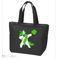 St. Patrick's Day Dabbing Irish Unicorn Tote Bag thumb 3