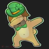 St. Patrick's Day Dabbing Pug Women's Sweatshirt thumb 2