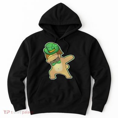 St. Patrick's Day Dabbing Pug Hoodie