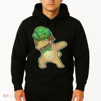 St. Patrick's Day Dabbing Pug Hoodie thumb 2