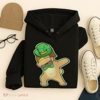St. Patrick's Day Dabbing Pug Hoodie thumb 4