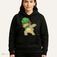 St. Patrick's Day Dabbing Pug Hoodie thumb 5