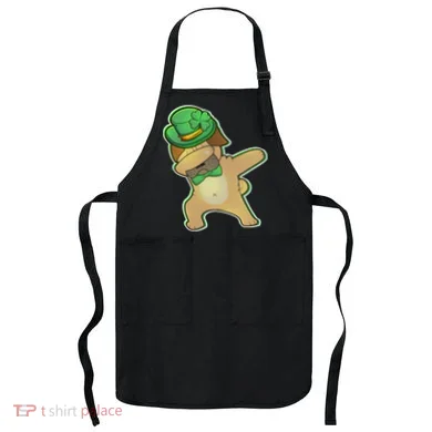 St. Patrick's Day Dabbing Pug Apron