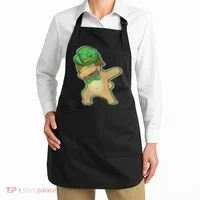 St. Patrick's Day Dabbing Pug Apron thumb 2