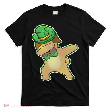 St. Patrick's Day Dabbing Pug T-Shirt