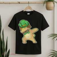 St. Patrick's Day Dabbing Pug T-Shirt thumb 2