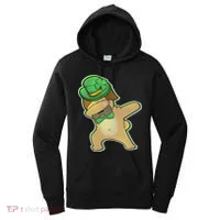 St. Patrick's Day Dabbing Pug Women's Hoodie thumb 0