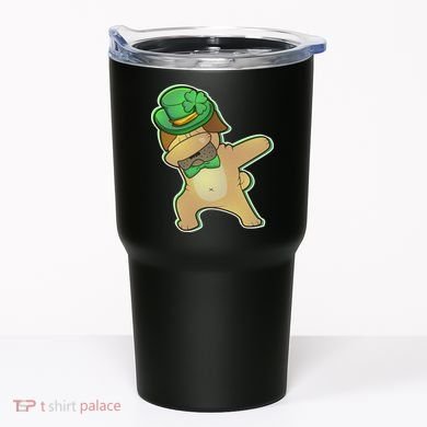 St. Patrick's Day Dabbing Pug Tumbler