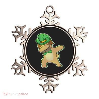 St. Patrick's Day Dabbing Pug Ornament