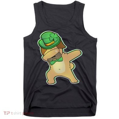 St. Patrick's Day Dabbing Pug Tank Top