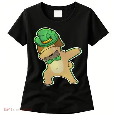 St. Patrick's Day Dabbing Pug Women's T-Shirt