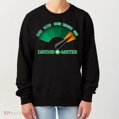 St. Patrick's Day Drunk O Meter Women's Sweatshirt