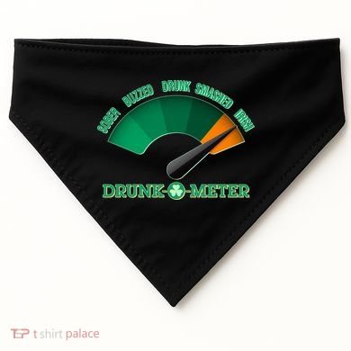 St. Patrick's Day Drunk O Meter USA-Made Doggie Bandana