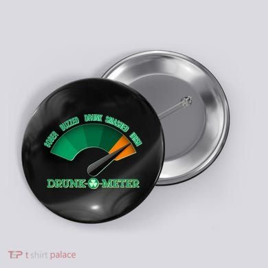 St. Patrick's Day Drunk O Meter Button