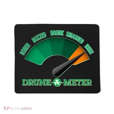 St. Patrick's Day Drunk O Meter Mousepad