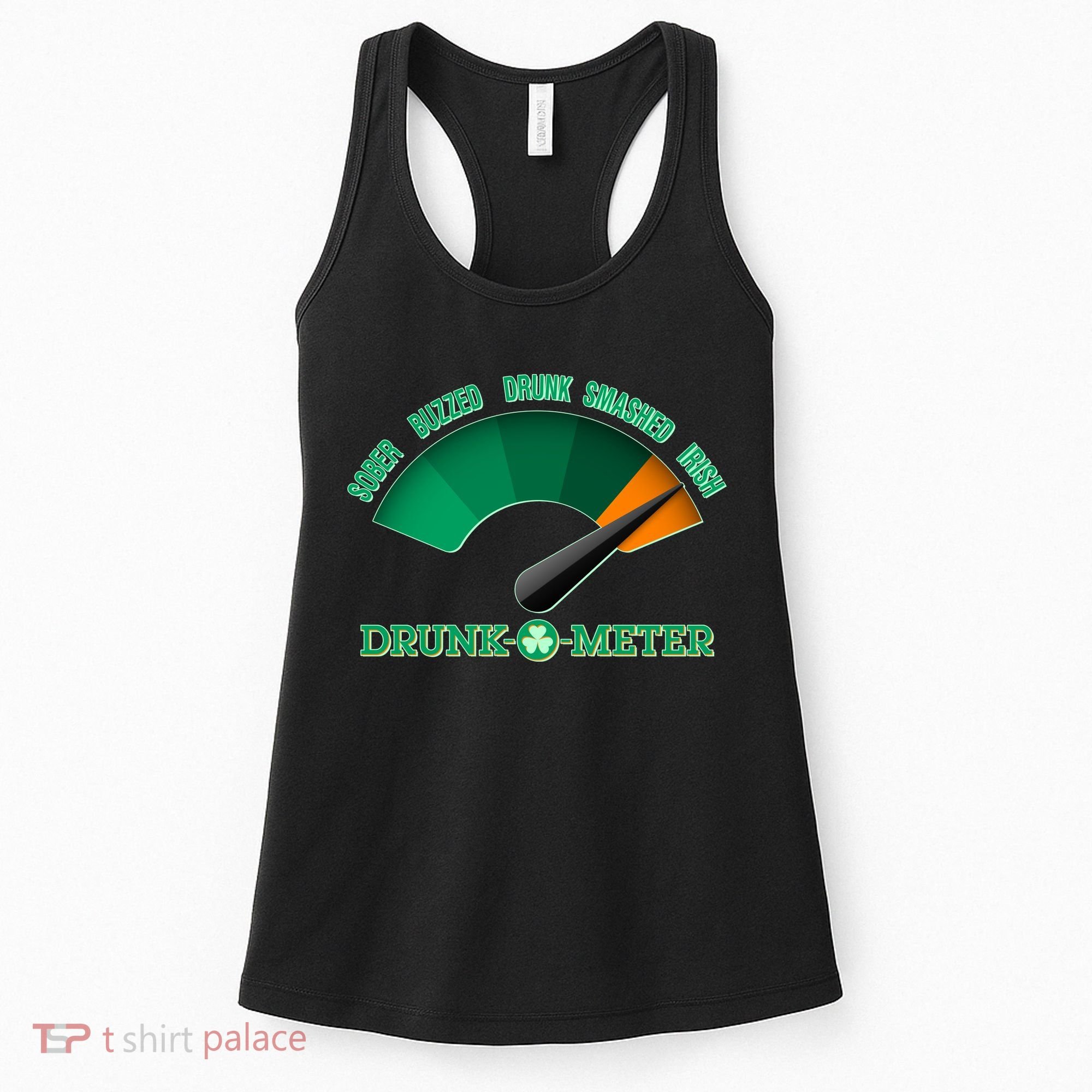 St. Patrick's Day Drunk O Meter Women's Tank Top