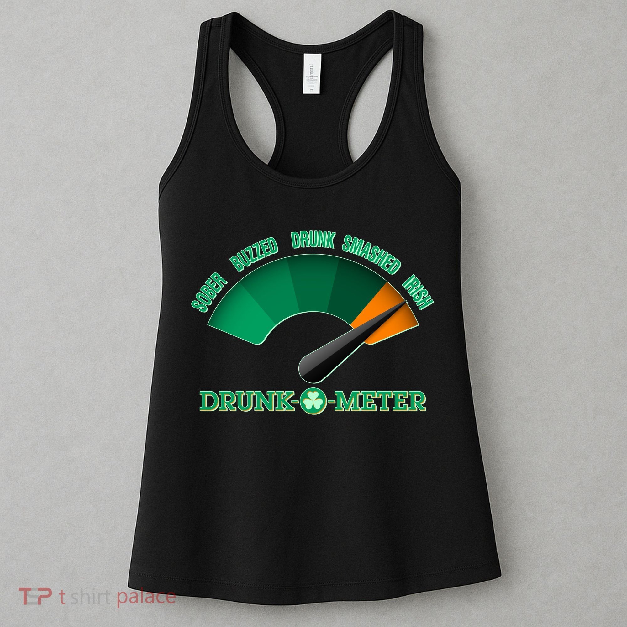 St. Patrick's Day Drunk O Meter Women's Tank Top