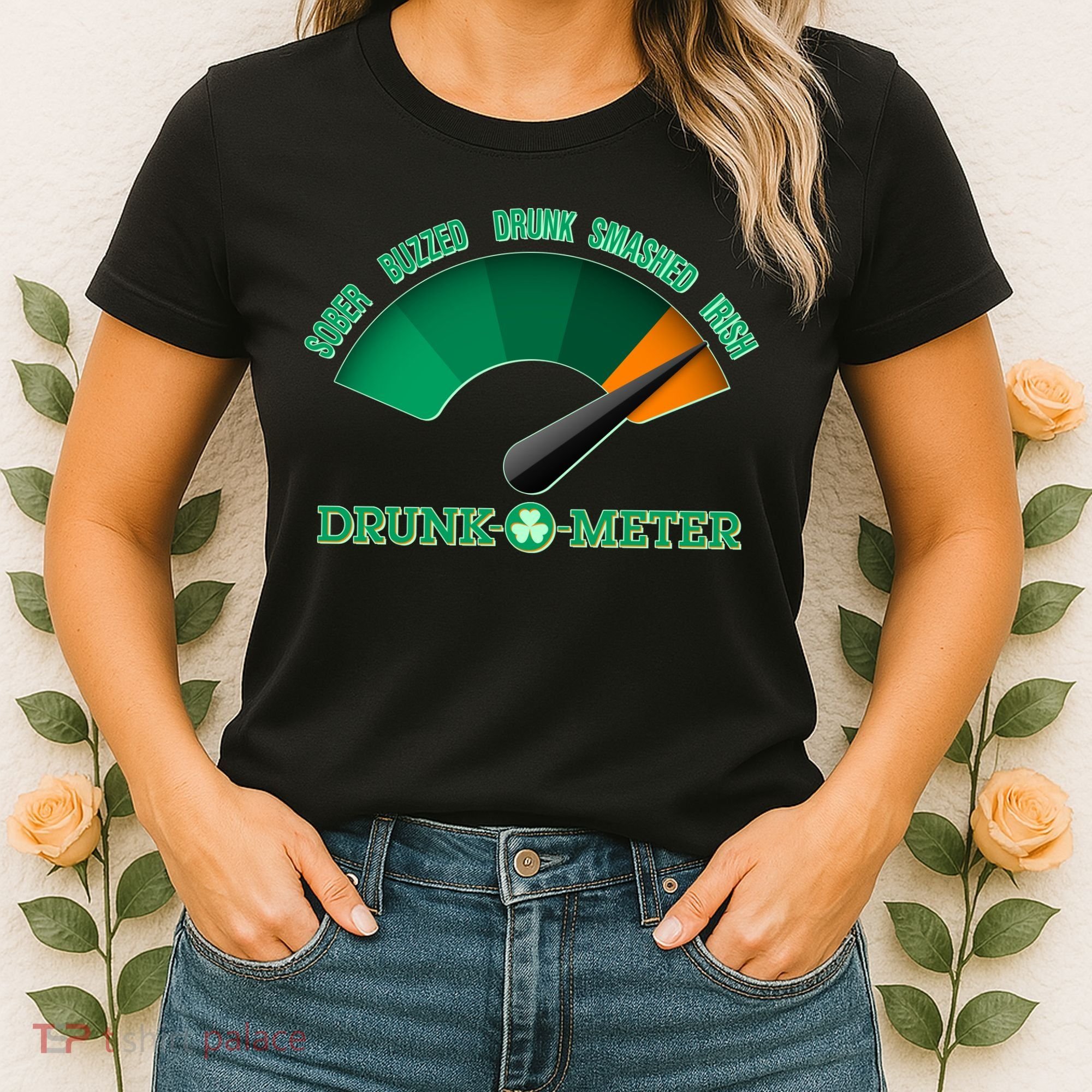 St. Patrick's Day Drunk O Meter Women's T-Shirt