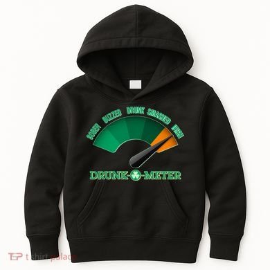 St. Patrick's Day Drunk O Meter Kids Hoodie