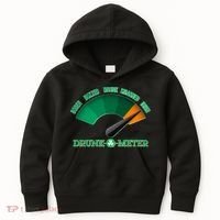 St. Patrick's Day Drunk O Meter Kids Hoodie thumb 0