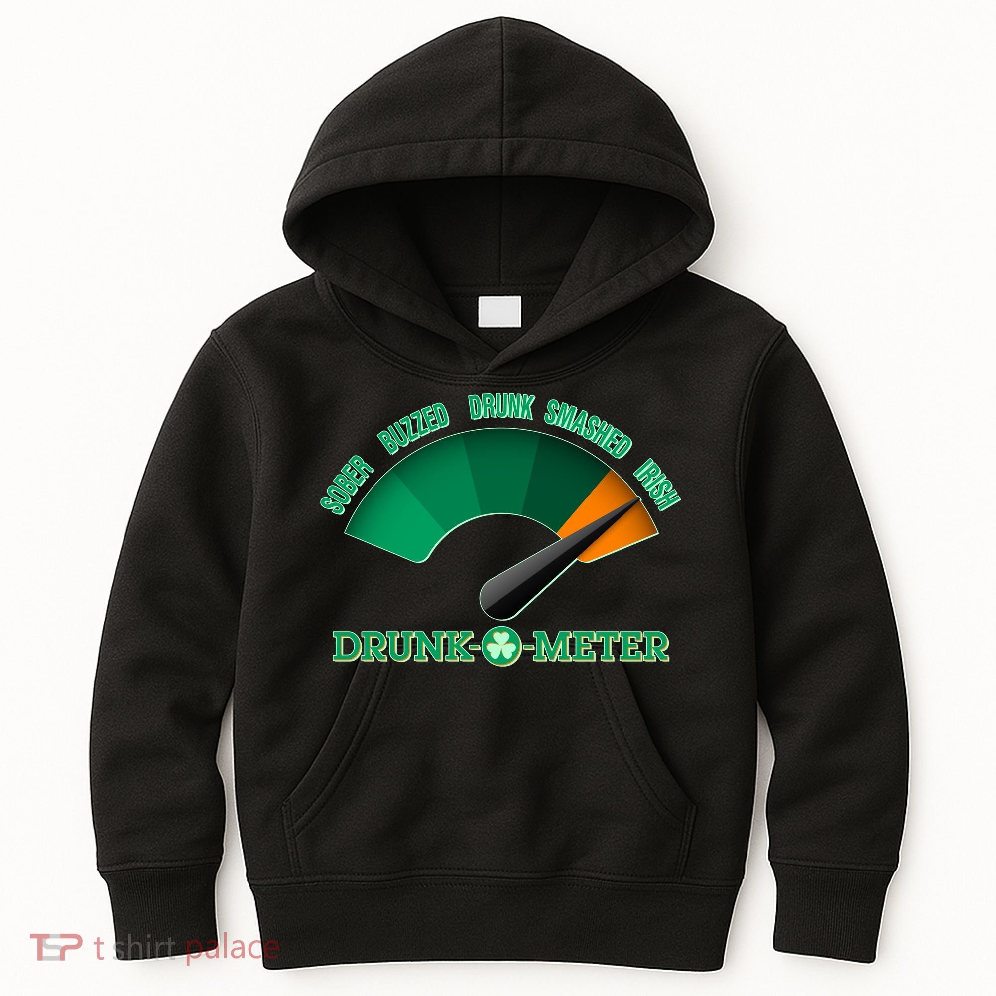St. Patrick's Day Drunk O Meter Kids Hoodie