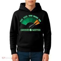 St. Patrick's Day Drunk O Meter Kids Hoodie thumb 4