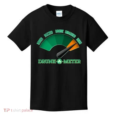 St. Patrick's Day Drunk O Meter Kids T-Shirt