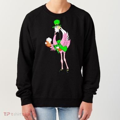 St. Patrick's Day Flamingo Women's Sweatshirt