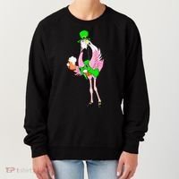 St. Patrick's Day Flamingo Women's Sweatshirt thumb 0