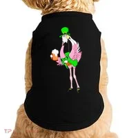 St. Patrick's Day Flamingo Doggie Tank thumb 0