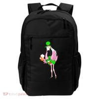St. Patrick's Day Flamingo Backpack thumb 0