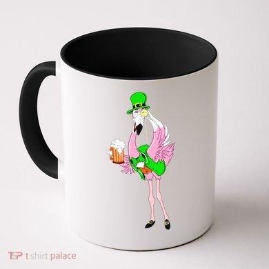 St. Patrick's Day Flamingo Coffee Mug