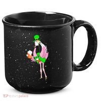St. Patrick's Day Flamingo 15oz Campfire Ceramic Mug thumb 0