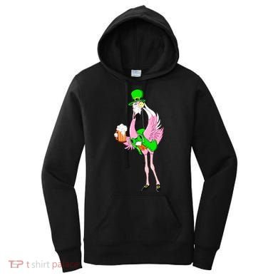 St. Patrick's Day Flamingo Women's Hoodie