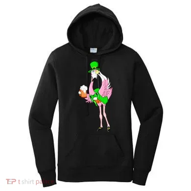 St. Patrick's Day Flamingo Women's Hoodie